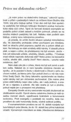 K jádru věci / Právo na dokonalou církev? / strana 77