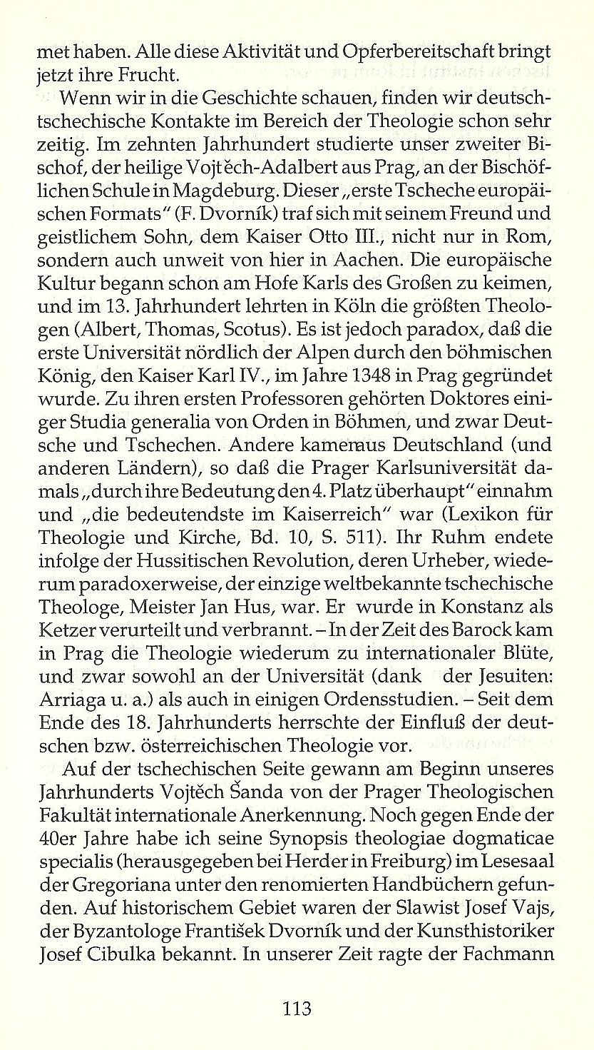 Wie Kirche nicht stirbt / Aus der Rede bei der Verleihung der Theologischen Ehrendoktorwürde in Bonn am 4. 5. 1991 / Seite 113