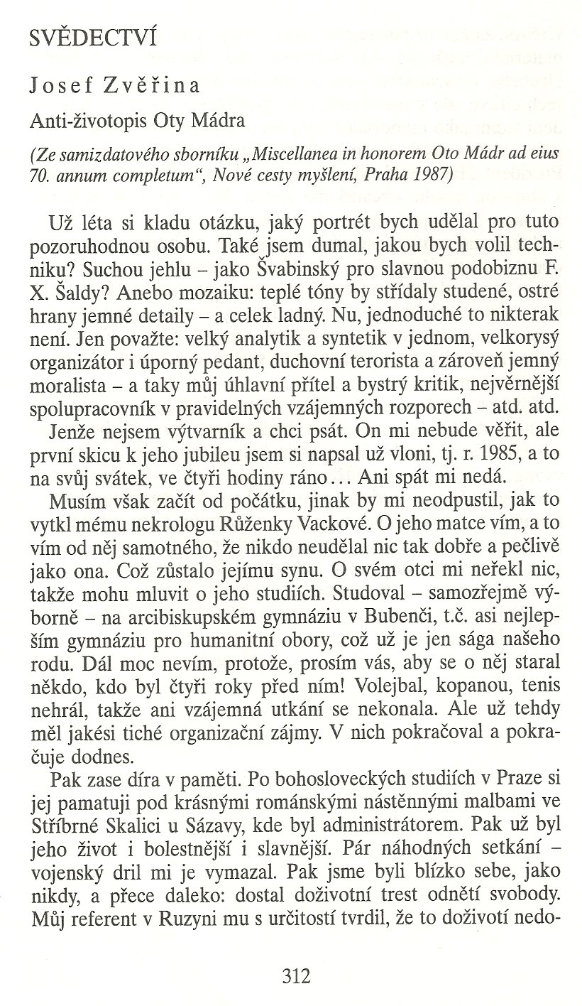 Slovo o této době / Svědectví (Josef Zvěřina, Petr Příhoda) / strana 312